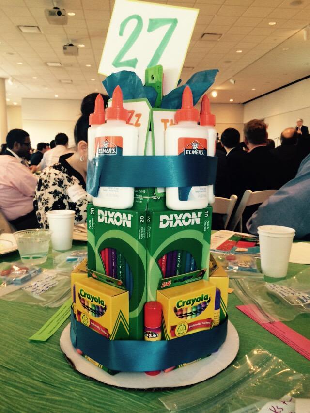 RedRoverComm's tweet image. Great centerpiece at Color A Brighter Future breakfast. #classroom central