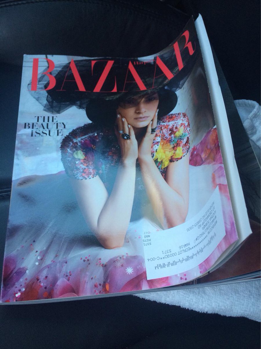 turnerandscott's tweet photo. Happiness is opening ur mailbox and finding the beauty issue of Bazaar. #harpersbazzar #ashevillebeauty #iloveprint http://t.co/rdg0fYDrhy