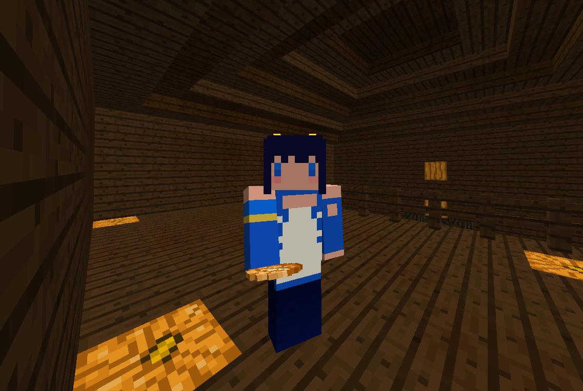 Libraevenly's tweet photo. マイクラでカリンちゃんお出迎えした！ http://t.co/Dzmf3uaJlS
