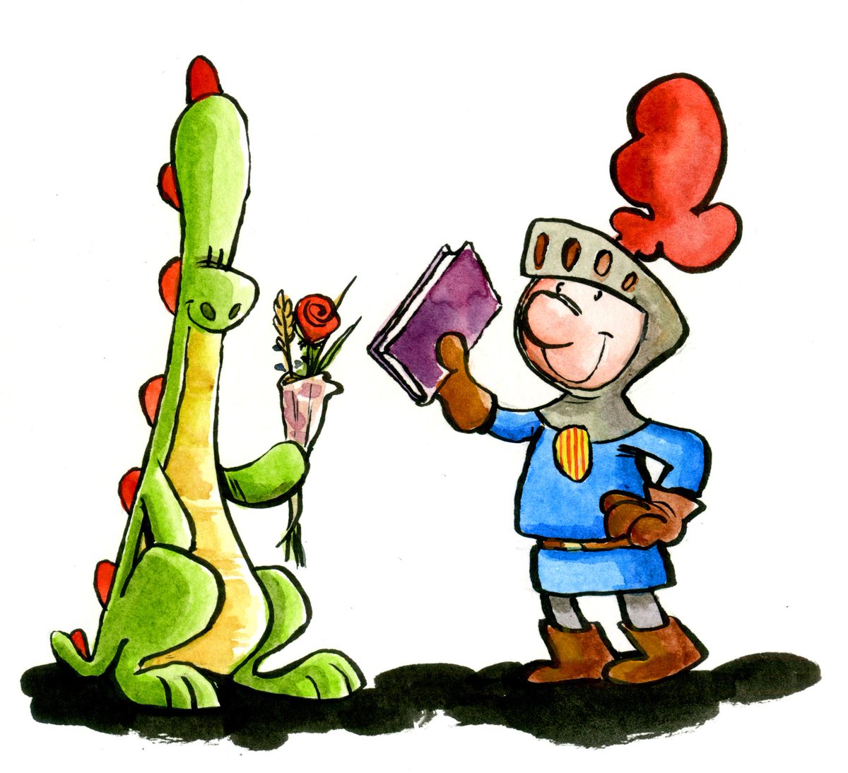 casadelM's tweet photo. Happy St Jordi's day! Today in Catalunya is a day of Roses, Romance and Books! #georges #SantJordi http://t.co/iH00VvIA23