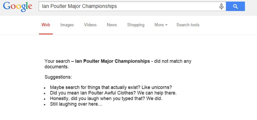 NoLayingUp's tweet photo. After Poulter compared himself to Usain Bolt I had to google this again to make sure there wasn't something I missed http://t.co/iaY6spgufY