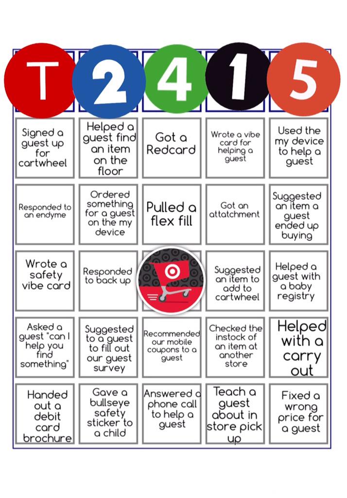 LizzyC1313's tweet photo. Excited for Bingo tomorrow! #GetAppy #drivingserviceandsales #R100guestfirst #T2415 @erindeckertgt  @laurenmartinTGT http://t.co/2GlKvwe4fh