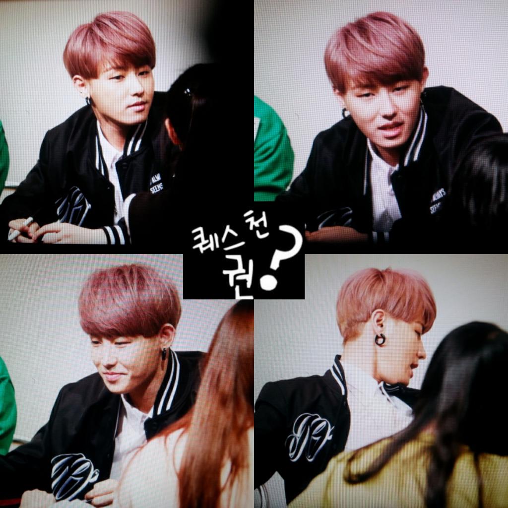 QuestionKwon's tweet image. 150423 종로팬싸 #유권 @ondal44 오늘도 수고했어! ♥