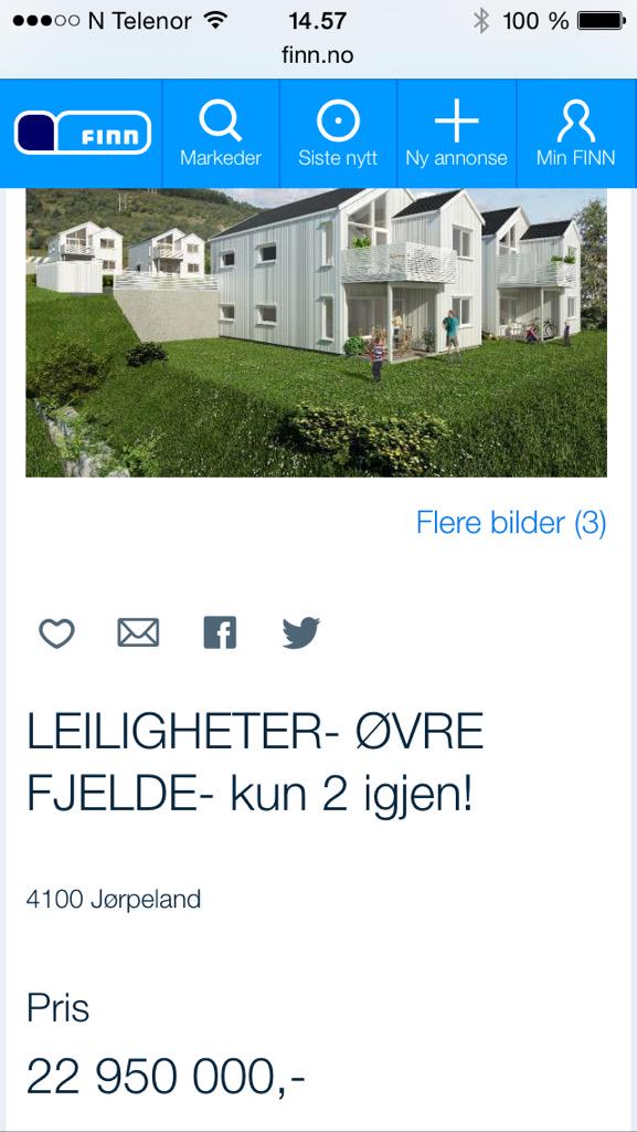 asvela's tweet photo. Boligprisene stiger må som ryfast snart er klar seg jeg . #jørpeland #jadarhus #smellen http://t.co/VL6ldSWZ6X