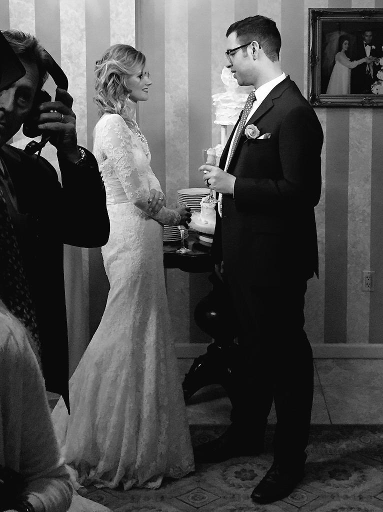 writingthesurf's tweet photo. Mr. & Mrs. Baker!!! (Now is it nap time?) #KayceeAndCameron http://t.co/mQIz5dnQ18