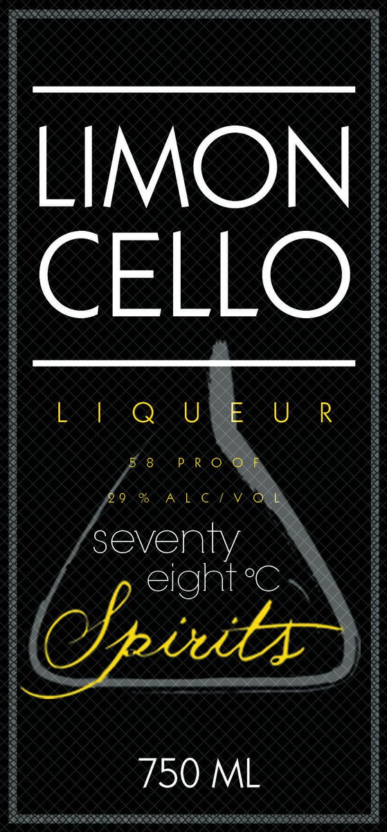 Be on the lookout for this label soon! #limoncello <a href="/78cspirits/">78 °C Spirits, Inc.</a>