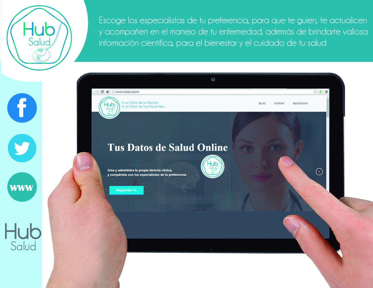 HubSalud's tweet photo. En HubSalud crea y administra tu propia historia clínica con los especialistas de tu preferencia #Salud #Medicina http://t.co/VeleMm2b4J