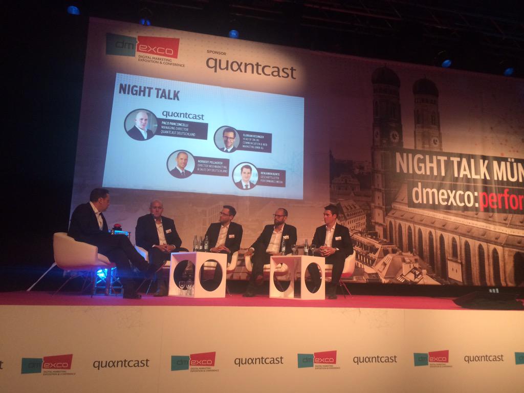 Podium discussion at #dmexco night talk: Strengths, weaknesses, opportunity and threats of programmatic  buying.