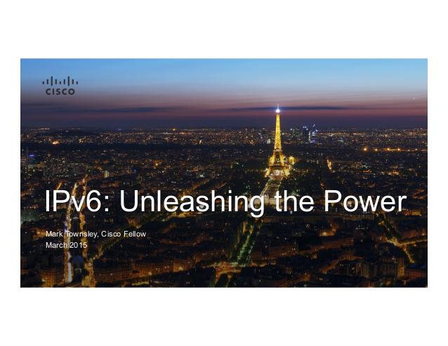 CiscoSP360's tweet image. Get the updates on #IPv6 Centric #Networking from #MPLSSDN2015 here: cs.co/6012f59u