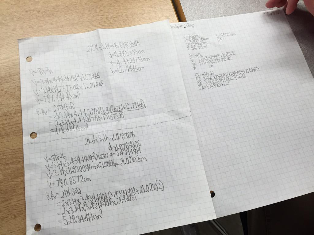 skelton_fes's tweet photo. @lv2learn2 The cylinder question round 2! #groupproblemsolving #grit #scdsbmath #skelton http://t.co/tPFkTvFGiD