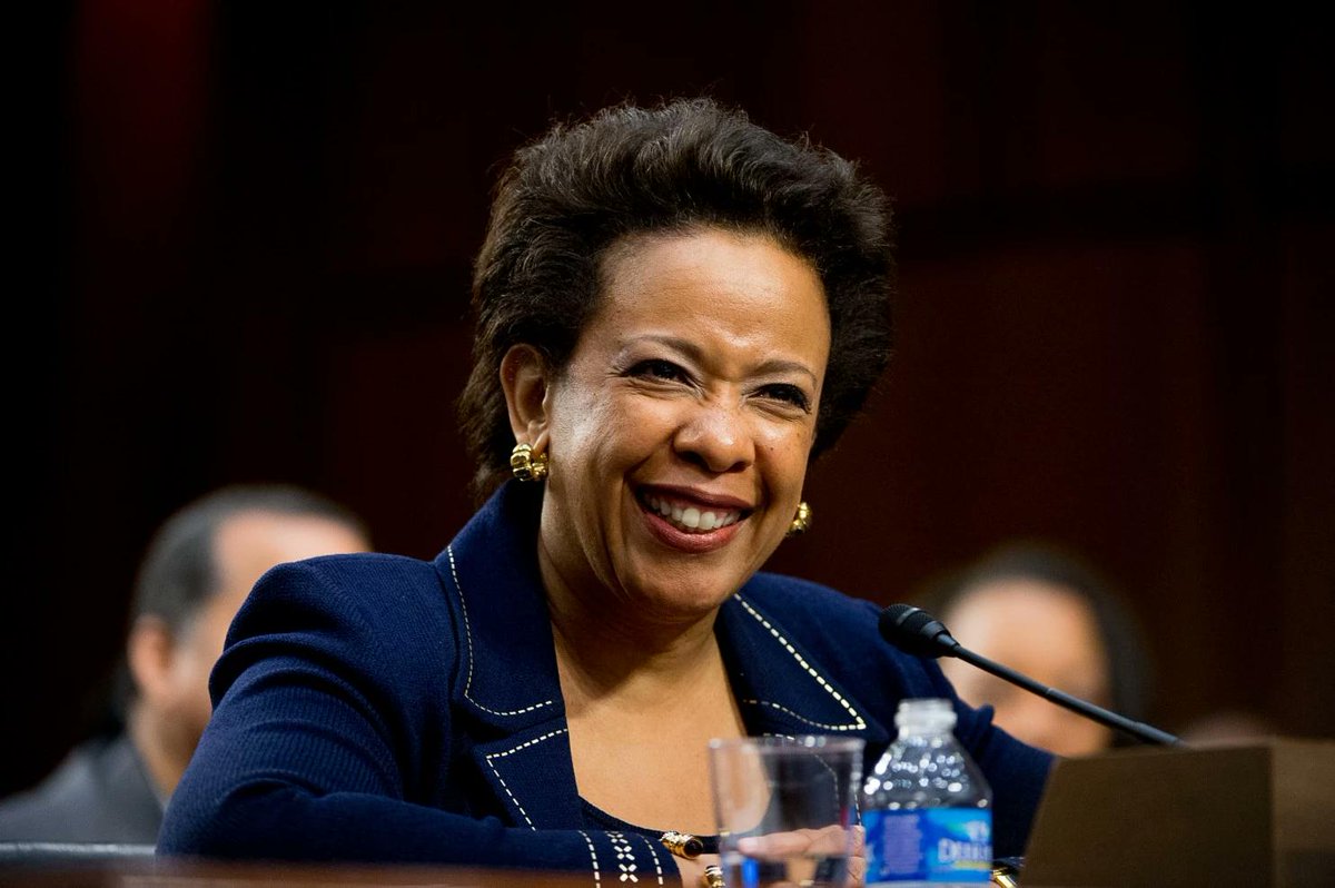 ColorOfChange's tweet photo. Congratulations to #LorettaLynch on becoming 1st Black woman AG. We're counting on you to fight for @CivilRights! http://t.co/WEXZpFJGvH