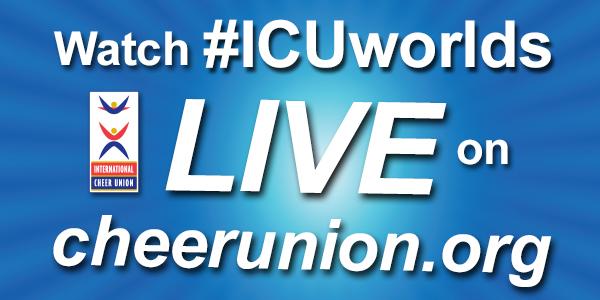 ICUcheer's tweet image. Watch #ICUworlds on cheerunion.org LIVE now!