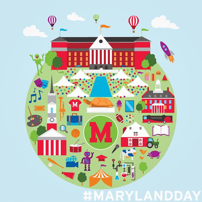 UofMaryland's tweet photo. Explore our world of fearless ideas at #MarylandDay on 4/25! 400+ fun, family-friendly events: http://t.co/W0ev5lW34I http://t.co/qxCqYIb6Sg