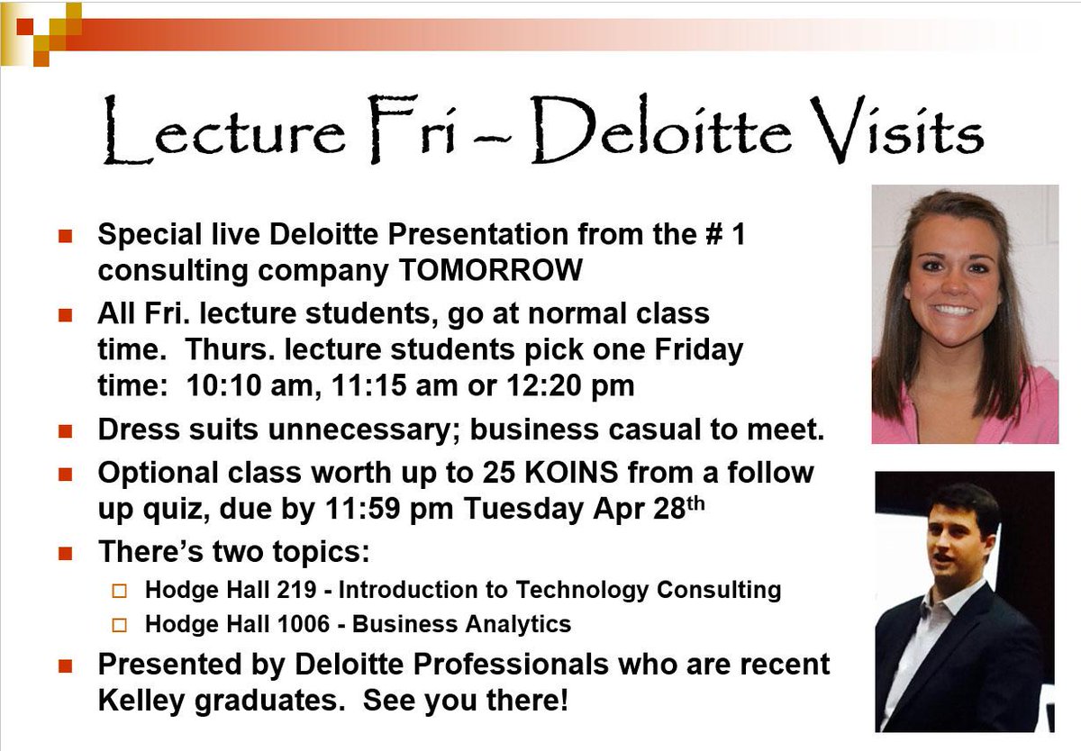 stoneciu's tweet photo. The #k201 &amp; @K201xP hosts @DeloitteUS in lecture tomorrow.  They're the #1 Consulting Firm in the world. #morek201 http://t.co/Un0XLXewbN