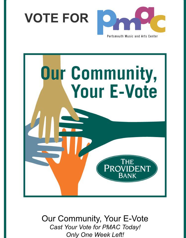 PMACvisualart's tweet image. Please click the link below and vote for Portsmouth Music and Arts Center today: theprovidentbank.com/community/our-…