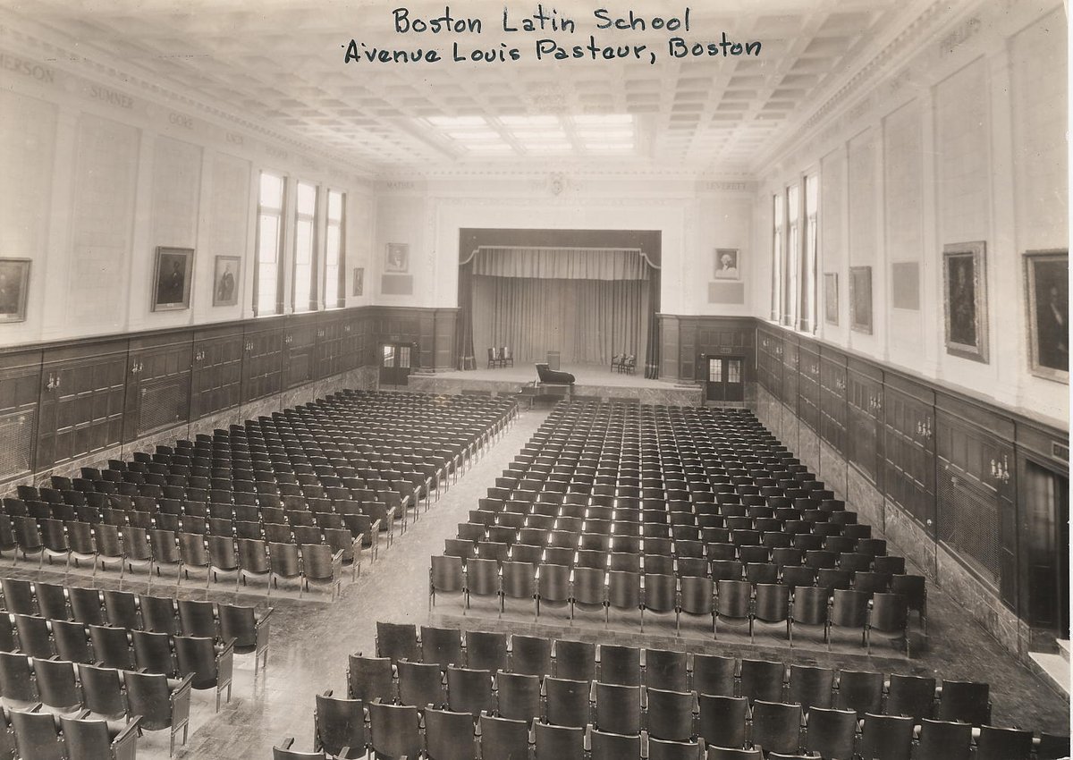 archivesboston's tweet photo. Happy 380th Anniversary @bostonlatin! Here's some of our photos of the school building circa 1920-1960 http://t.co/kYYUw6b1OL