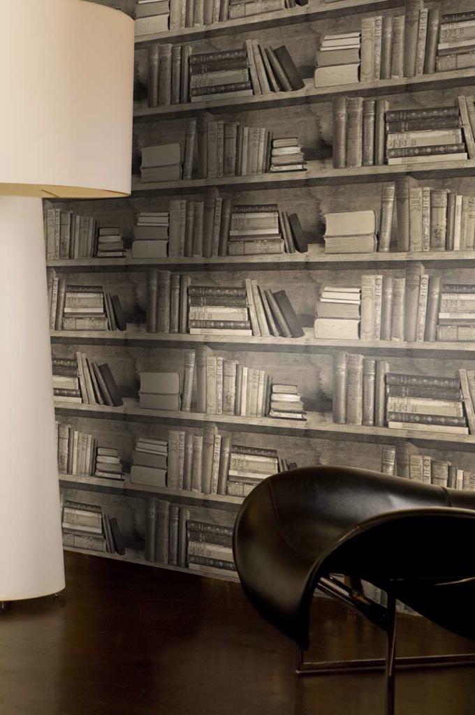 Tonos sepia en este papel que simula una librería de <a href="/lovabledesign/">shuya0123【lovabledesignstudio】</a>, cálido y atemporal #FelizDiaDelLibro #SantJordi
