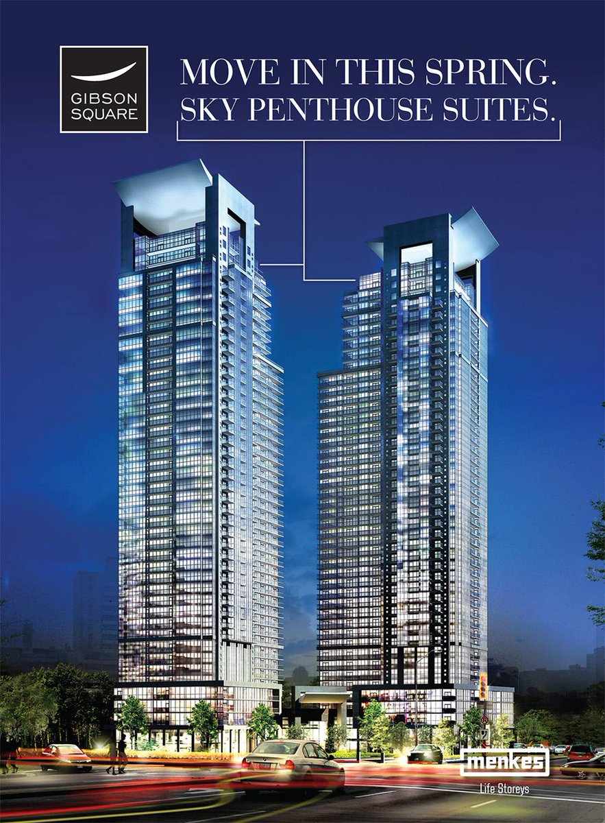 MenkesLife's tweet photo. We have a limited number of Sky Penthouses left at #GibsonSquare http://t.co/jqyOmidMkV #LifeStoreys #NorthYork http://t.co/qT2D4sctsV