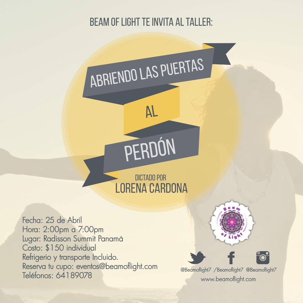 BVNewsPanama's tweet image. La coach Lorena Cardona (@bambuho) hablará sobre #ElPoderDelPerdón el 25 de abril en el @RadissonSummitP #Pty