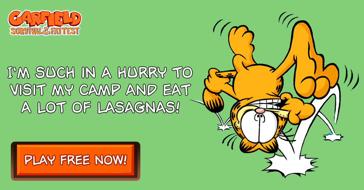 One week live already! RT with your feedback about the <a href="/PlayGarfield/">Play Garfield</a> experience <a href="/Garfield/">Garfield</a> #hatemondays