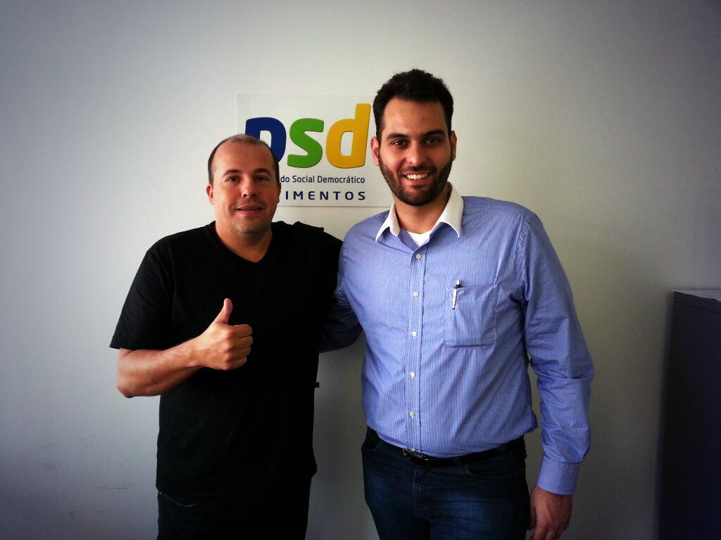 psdnovasideias's tweet photo. vereador @romulorippa e @joserubens na sede do @PSD_55 @PSDSaoPaulo . em pauta: candidaturas jovens em 2016! #PSD http://t.co/x9SlBNcUie
