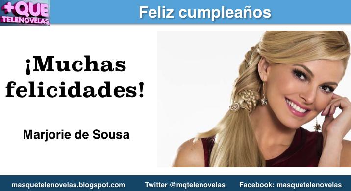 mqtelenovelas's tweet photo. Hoy cumple años la actriz Marjorie de Sousa (Hasta el fin del mundo, Amores verdaderos) ¡Felicidades @MarjoDSousa! http://t.co/RDiiBJXZDC