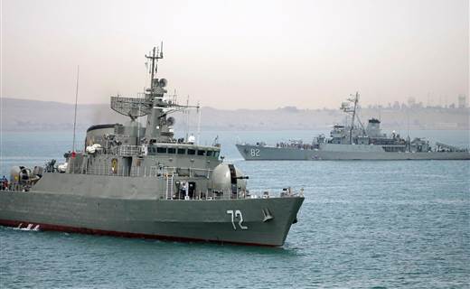 NBCNews's tweet photo. Iranian convoy headed toward Yemen turns back after standoff with U.S. ships http://t.co/NVZ5xvi8qg http://t.co/cq0LDLaq3d