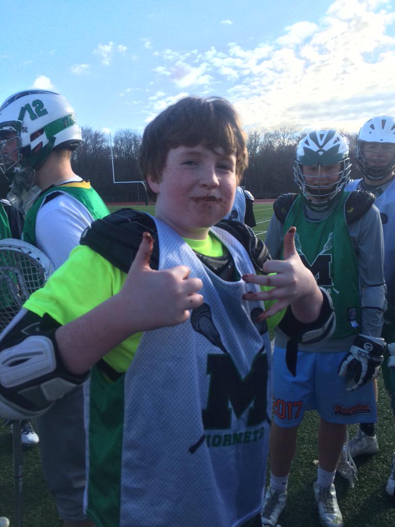 mansfieldlax's tweet photo. Morning cupcake eating festivities with Liam Carey 🐙 http://t.co/oR7lvkStaf
