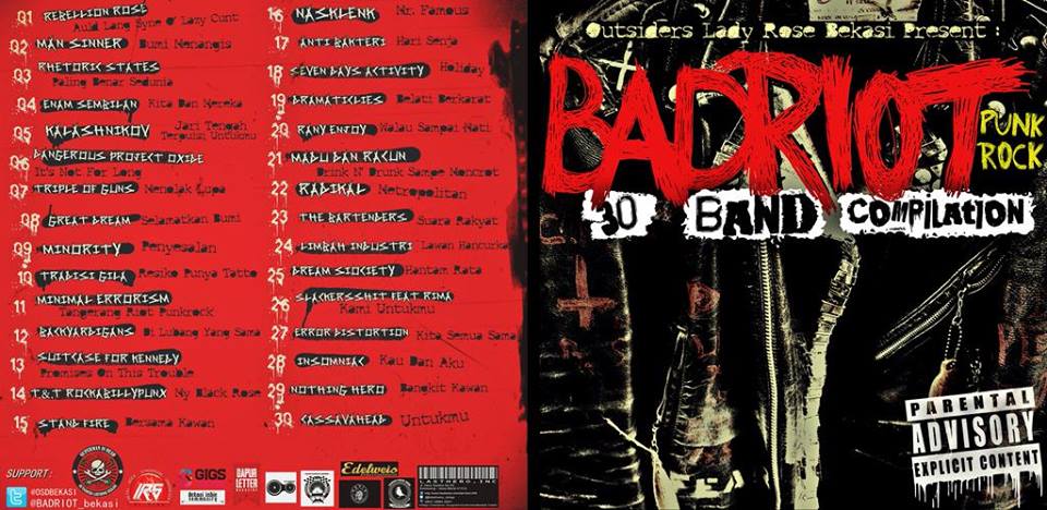 SodRIOT's tweet photo. album kompilasi @BADRIOT_Bekasi X @OSDBEKASI, jagoan gua ada di nomer 2,4,12 @Man_Sinner30 @Ensem69_ @xBACKYARDIGANSx http://t.co/gg4iu9NdOv