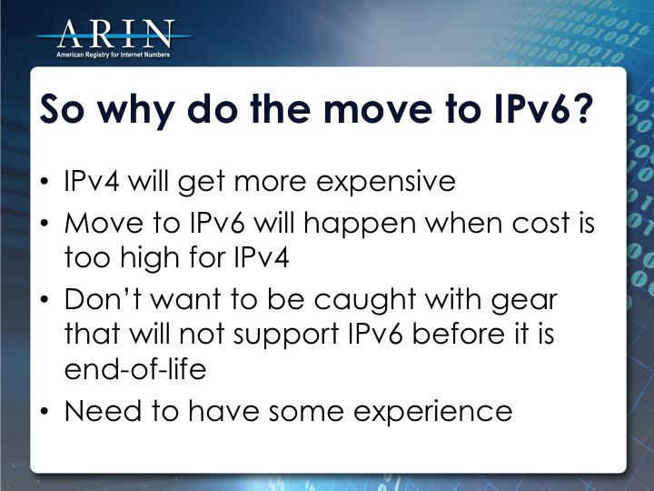 Deploy360's tweet photo. RT @TeamARIN: #PuttingIPv6toWork You need to start preparing now for #IPv6 http://t.co/ksZJAtdX7e