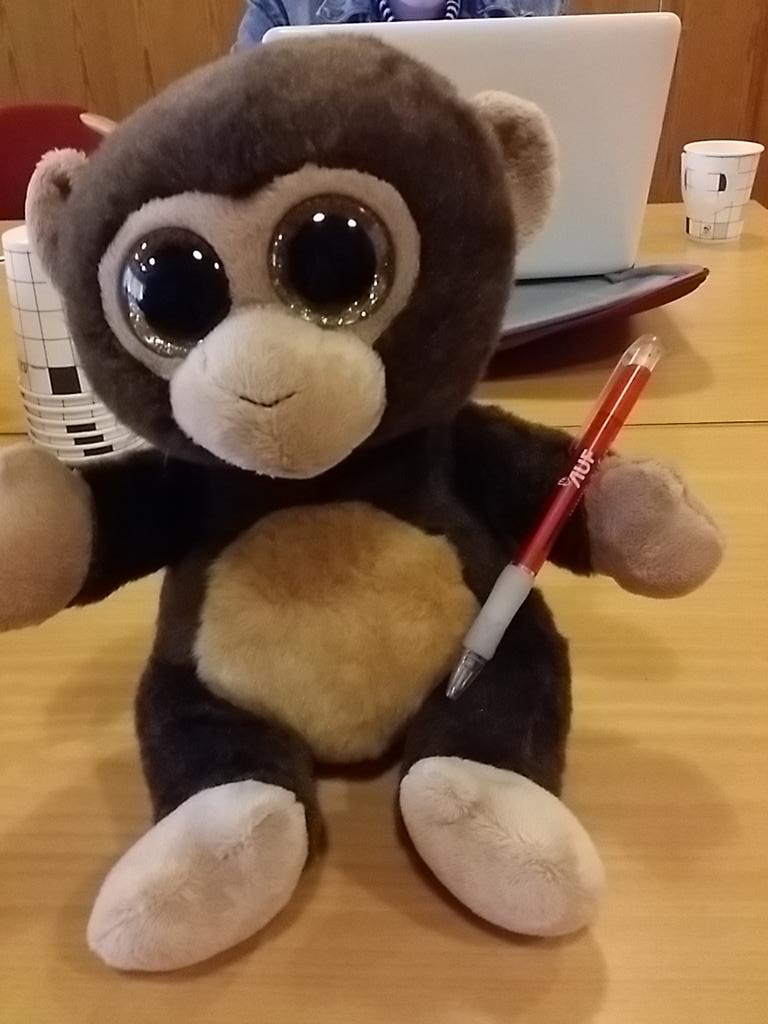 NesAUF's tweet photo. Vi har nå fått egen maskot, hils på Manuel :) http://t.co/X8eoNRxzgT