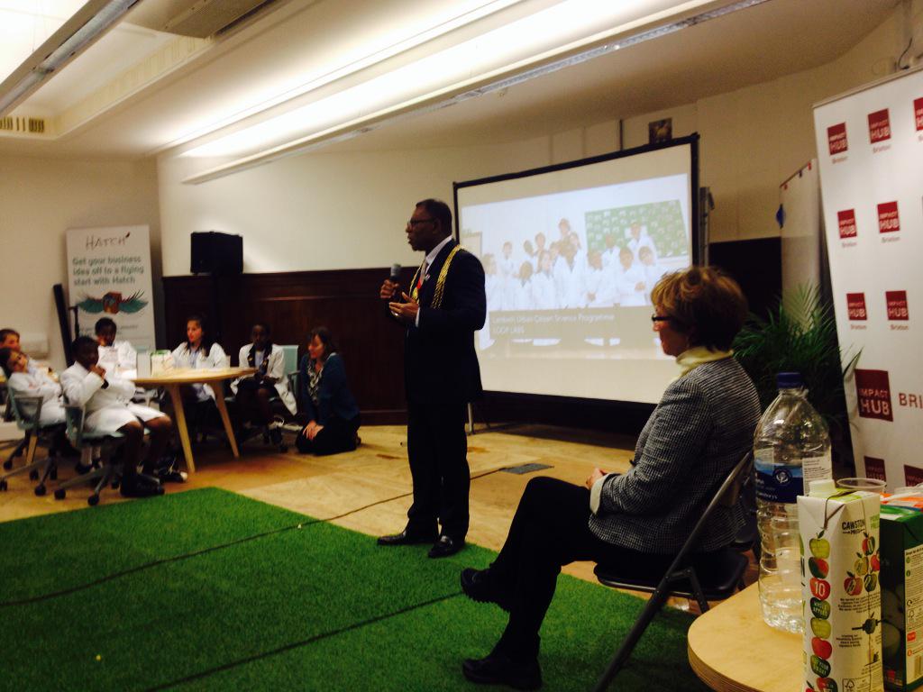 Mayor of Lambeth and Nicky Gavron, at the Impact Hub Brixton. Big up #l00plabs and #citizenscience