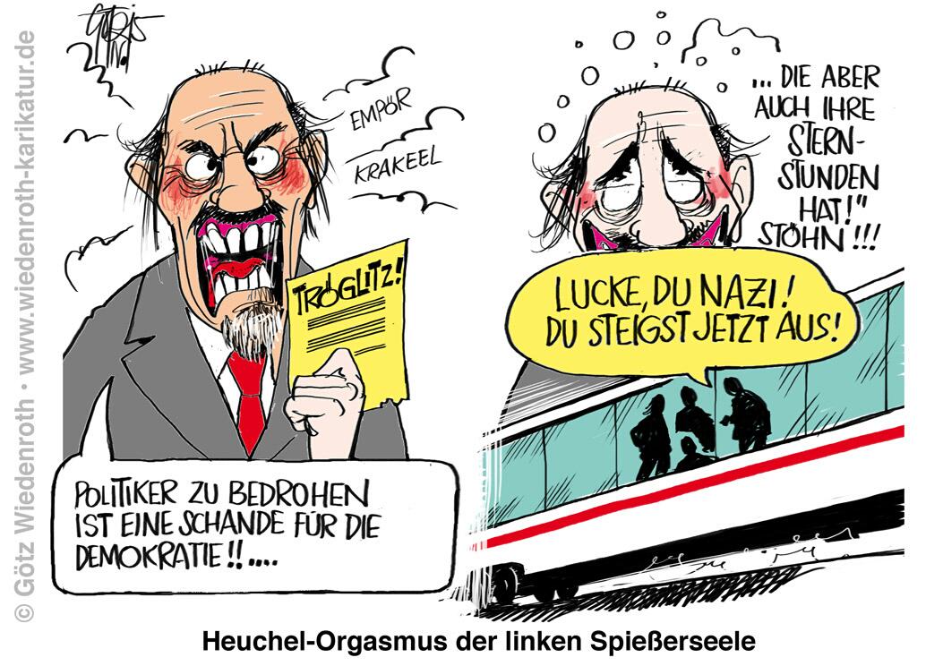 RalfiCB's tweet photo. Und weils so schön war, gleich nochmal: Unterschied zw. dem BM von #Troeglitz und #Lucke im ICE...
#AfD #Nazi #Linke http://t.co/kE5Kt2ls4Y