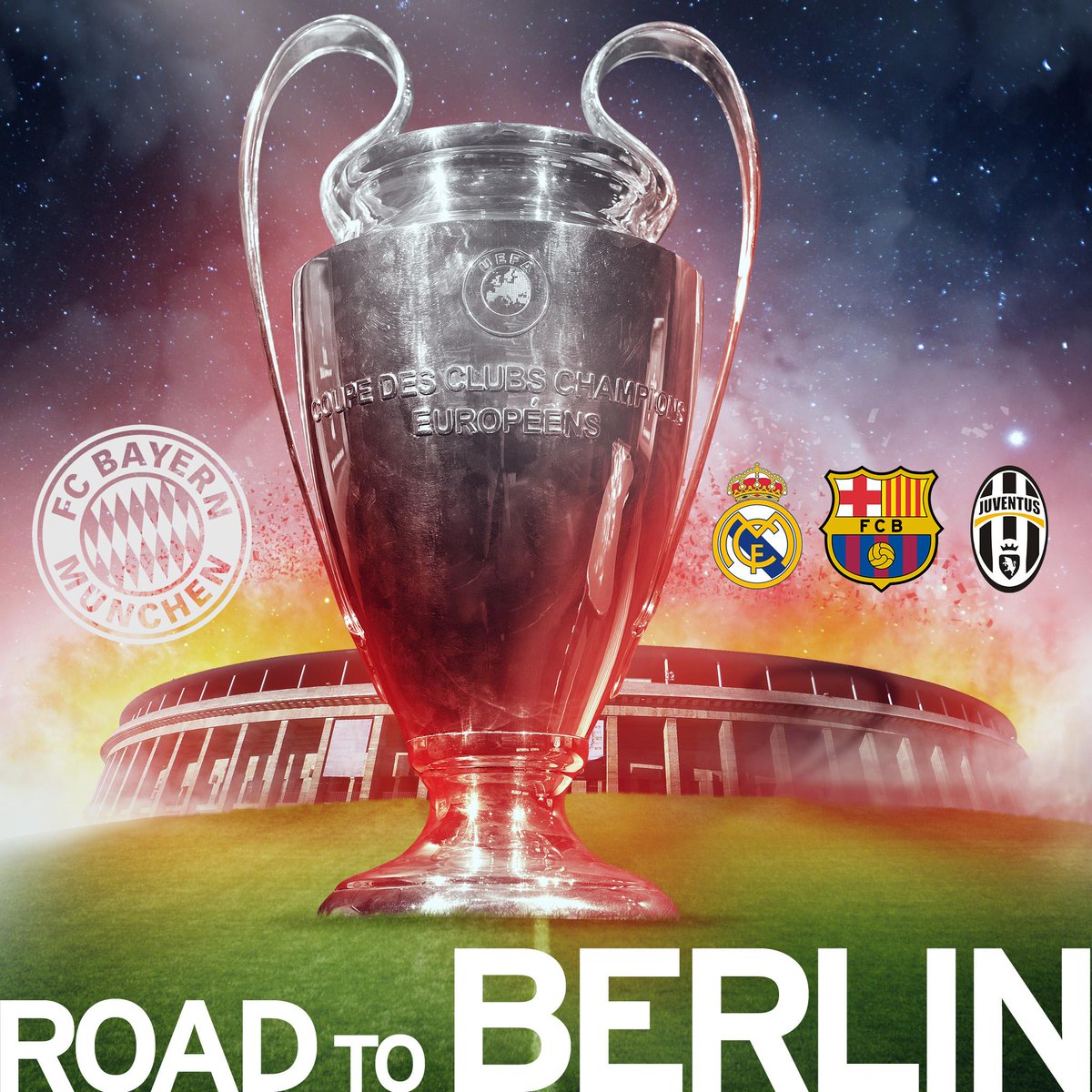 FCBayern's tweet image. Morgen wird das Champions-League-Halbfinale ausgelost. Welchen Gegner hättet ihr gern für den #FCBayern?