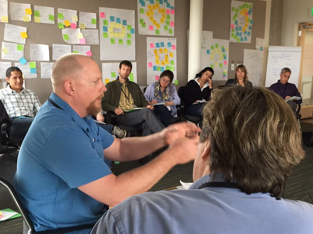 chadenglish's tweet photo. Rollicking fun mock interview at #WFellows training. Take any opportunity to buy @AZCondors a drink and talk condors http://t.co/IpBnb4EM3U
