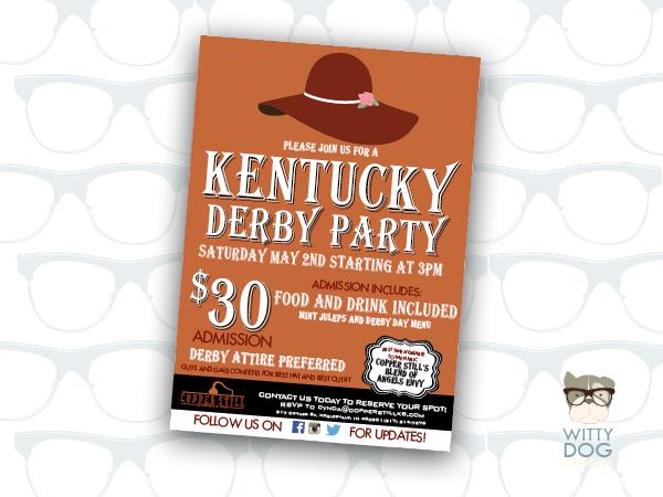 WittyDogDesigns's tweet photo. Who doesn't love #derbyday ? We had the opportunity to design these #KentuckyDerby Invites for @CopperStillKB Still​. http://t.co/FsZvDRDc0c