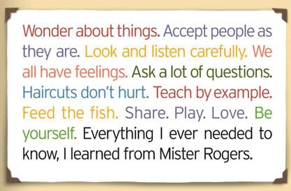 AISD_SEL_CPI's tweet photo. RT @sandychilton: Truth from Mister Rogers #preklessons #wordstoliveby http://t.co/Uy7W3EES1C