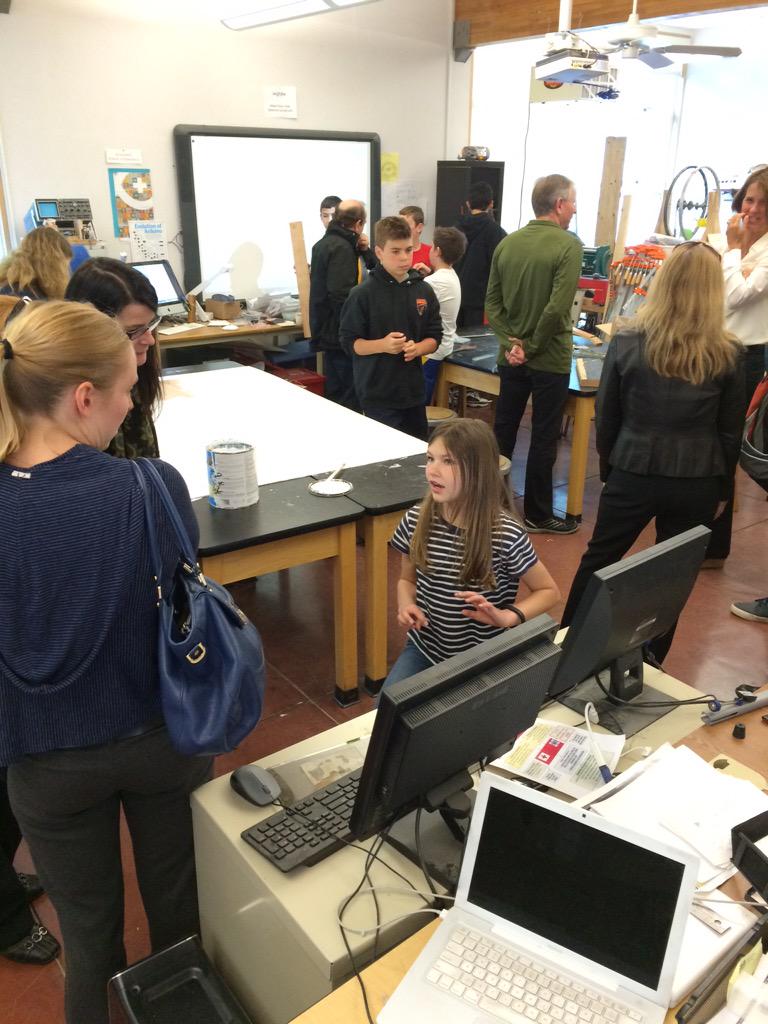 RossSchoolBears's tweet photo. Welcome @DrValeriePitts @LCMSchools to Fab Lab #innovation #edtech #teachngss #makered http://t.co/KwlNURIwc3