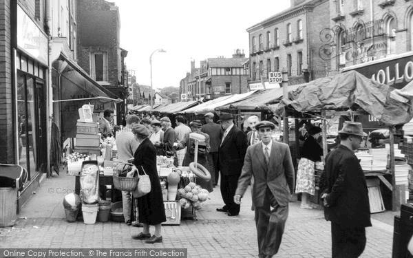 SeeOrmskirk's tweet photo. Great pic"@francisfrith: Aughton Street in #Ormskirk on a market day c.1960. https://t.co/a4rOGHGzNi #Lancashirehour http://t.co/P0VGF0GCgt"