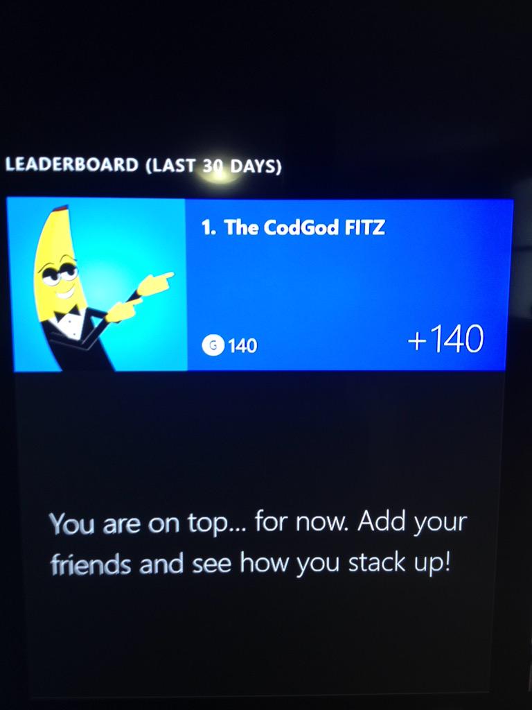 tkafitz09's tweet photo. The gamer score starts lol #noobdays @Xbox #xbone http://t.co/hKlhQ880Uu