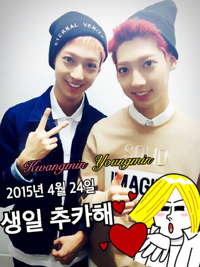 ananharunyondao's tweet photo. クァンミン ヨンミン♡
happybirthday＼(^o^)／♡ http://t.co/XtEGgVx4g4