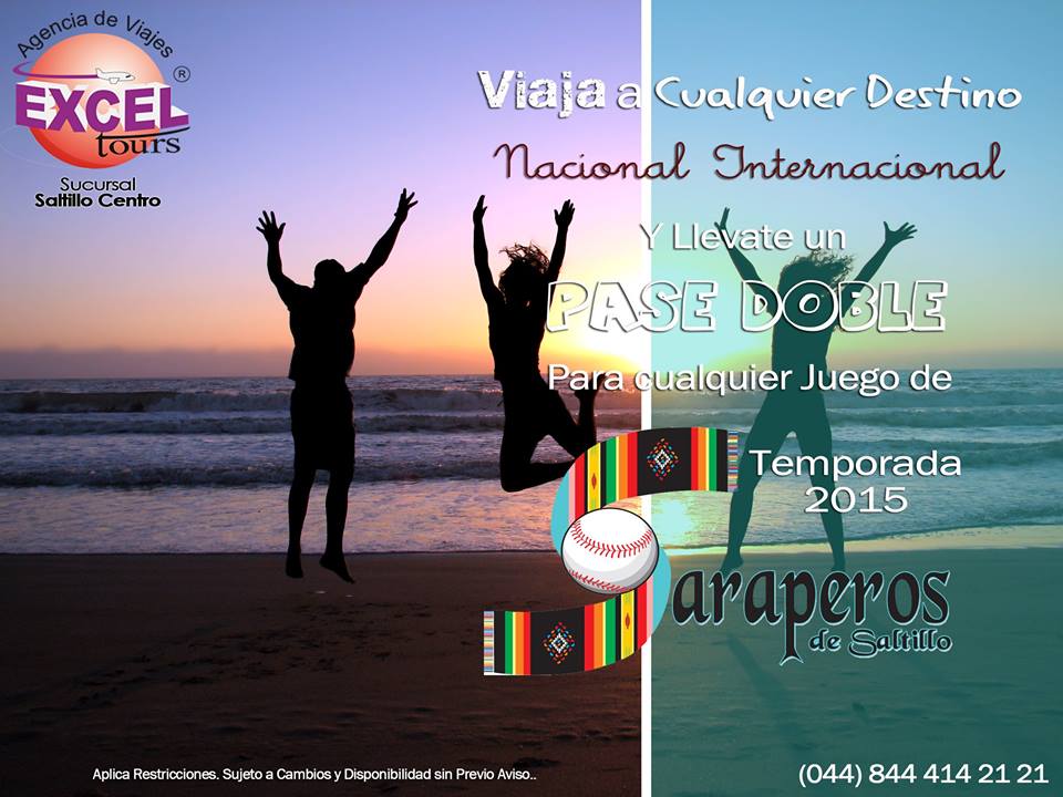 TravelSiteMx's tweet photo. Compra tus vacaciones con nosotros y disfruta del béisbol con @OficialSarapero llamanos al 4-14-21-21 http://t.co/inmuiwQrOE