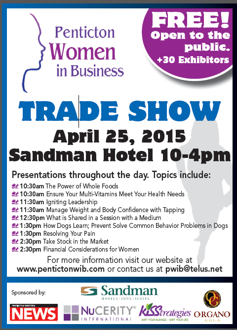 susanjschulz's tweet photo. come on by and support the Penticton Women in Business this Saturday, Sandman Inn. Penticton http://t.co/zFZncgiXSe