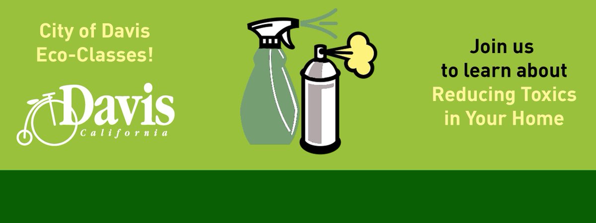 GreenerDavis's tweet photo. May 21: Reducing Toxics in Your Home http://t.co/x8ZmFCmBRQ http://t.co/wNU8t4iESW
