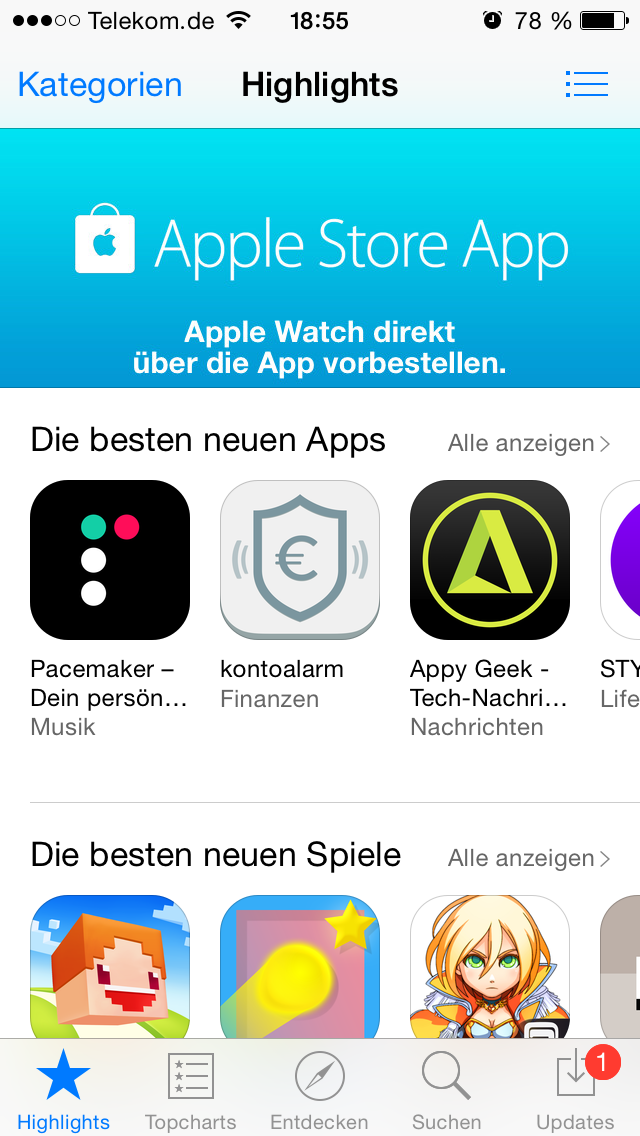 Herzlichen Glückwunsch <a href="/kontoalarm/">kontoalarm</a>. Die App unseres Kunden <a href="/aboalarm/">aboalarm</a> als beste neue App im <a href="/AppStore/">App Store</a> gefeatured.