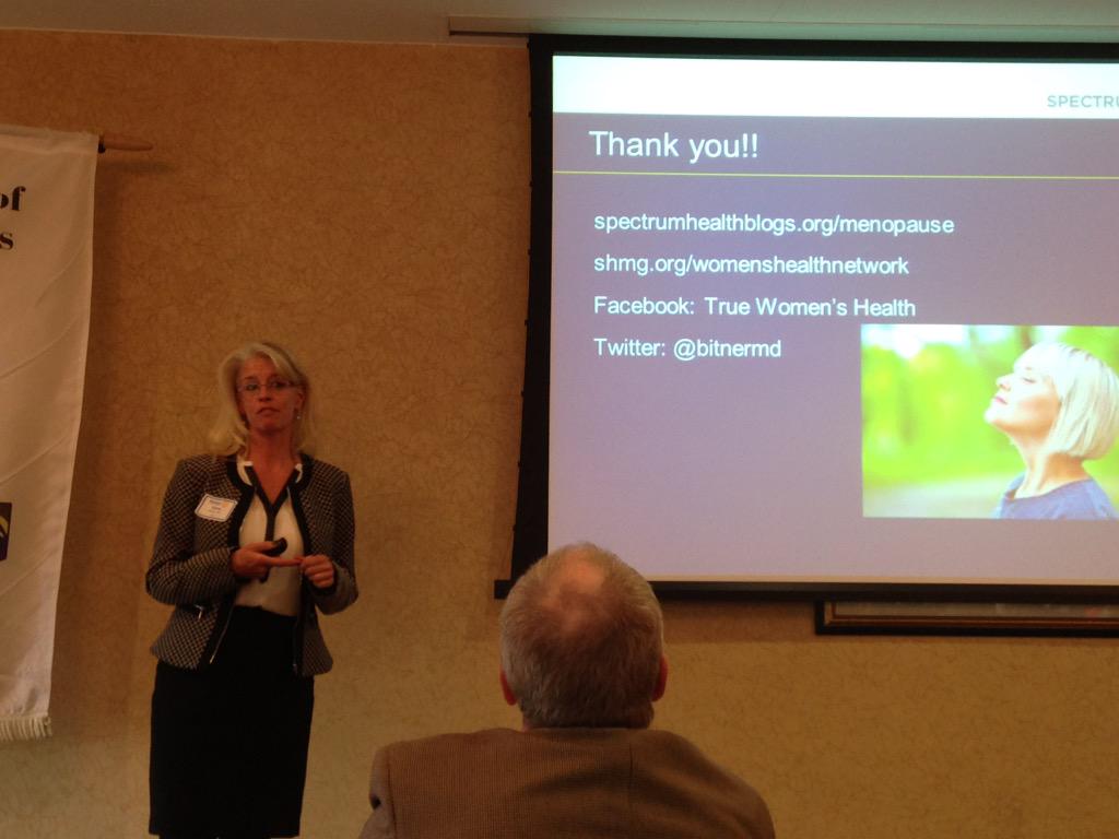 ChelseaDubey's tweet photo. @bitnermd thank you for coming to @GRRotary and talking about women's health. http://t.co/epn29bvWMa