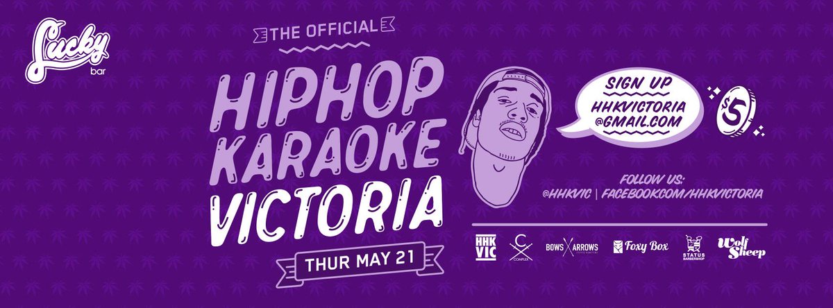 HHKVIC's tweet photo. SEE YOU ALL NEXT MONTH FOR ANOTHER EDITION OF @HHKVIC AT THE LEGENDARY @LuckyBar! RSVP ---> http://t.co/HI45e37Yvw http://t.co/PpvNMxP06R