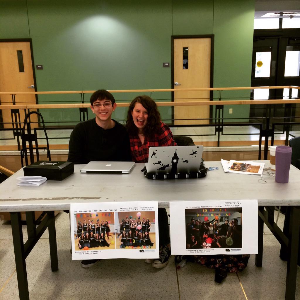 thetrebs's tweet photo. Come to Old Union and buy an advanced ticket for $3 for our 10th anniversary semester show! Here till  3pm #April25 http://t.co/ReEScHnEHJ