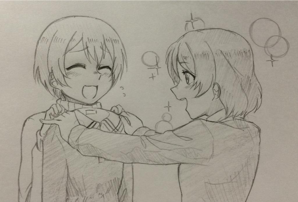 かよちん楽しそうにゃりんぱな #私の絵でみてみたいラブライブカプありますか 