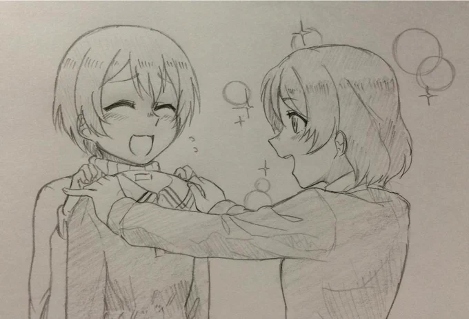 かよちん楽しそうにゃりんぱな #私の絵でみてみたいラブライブカプありますか 